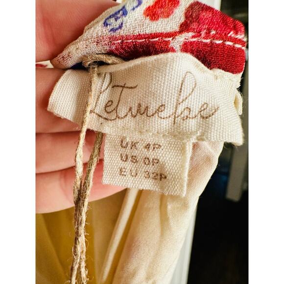 LET ME BE White Pink Floral Sleeveless Ruffle Maxi Dress NWT Size 0P Petite - Picture 7 of 12